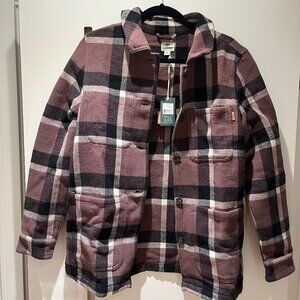 tentree Flannel Utility Jacket in Elkwood Plaid (size S)